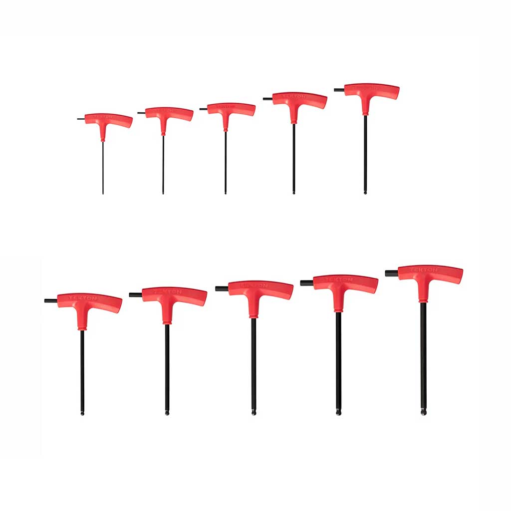 TEKTON Ball End T-Handle Metric 10pc Hex Set (2-10 mm)