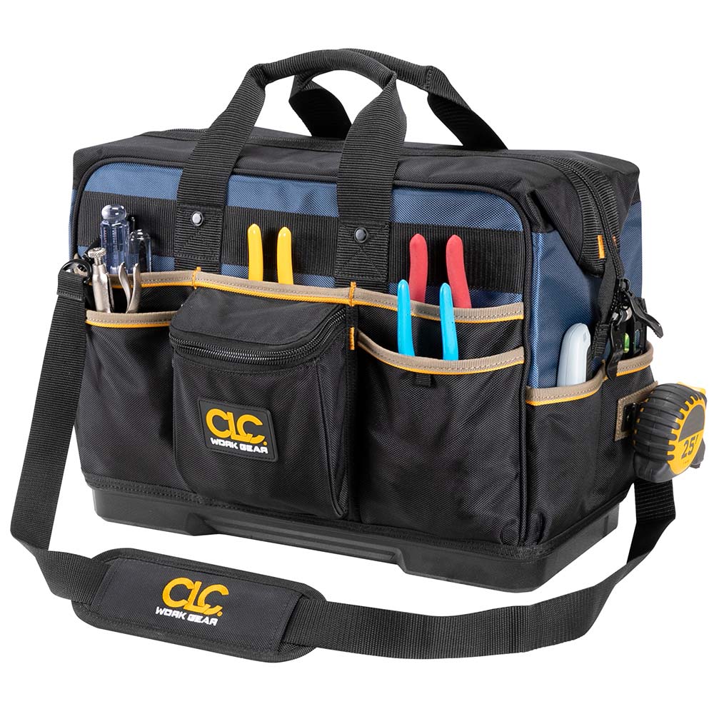 CONTRACTOR TOTE TOOL CADDY BAG WITH** HEAVY DUTY BASE CARRY CASE HOLDALL NEW 