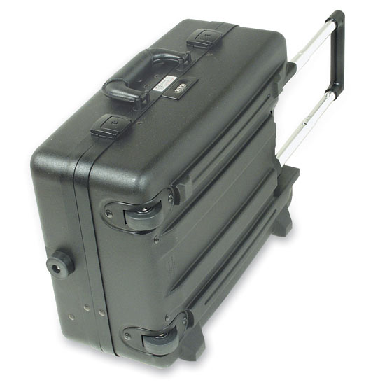 Classic-Roller Wheeled Tool Case, Side View with Handle