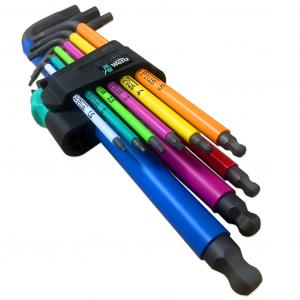 Wera 9 Piece Metric Multicolour Hex Key Set