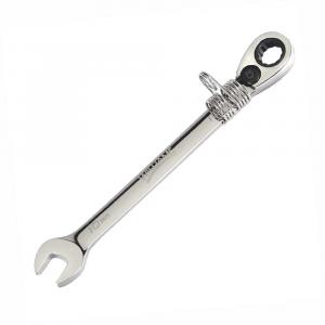 9mm Ratcheting Combination Wrench with Safety Coil