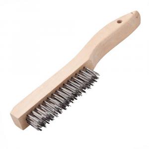 Stainless Steel Wire Brush with Wood Handle
