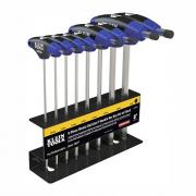 Klein Ball End T-Handle Metric 8-piece Hex Set with Stand