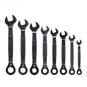 Klein 8pc Metric Ratcheting Wrench Set