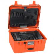 Deluxe DOT Compliant Fleet Vehicle Safety Kit in 13 Lifetime Warranty  Wheeled Orange Tool Case