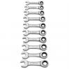 GearWrench 9520D 10-piece Metric Ratcheting Combo Stubby Wrench Set