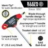 Klein Ball End T-Handle SAE 10 pc Hex Set with Stand