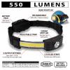 Rechargeable 550 Lumen Strip & Spot Headlamp