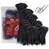 UV-Resistant Nylon Cable Tie 700-piece Assortment Pack