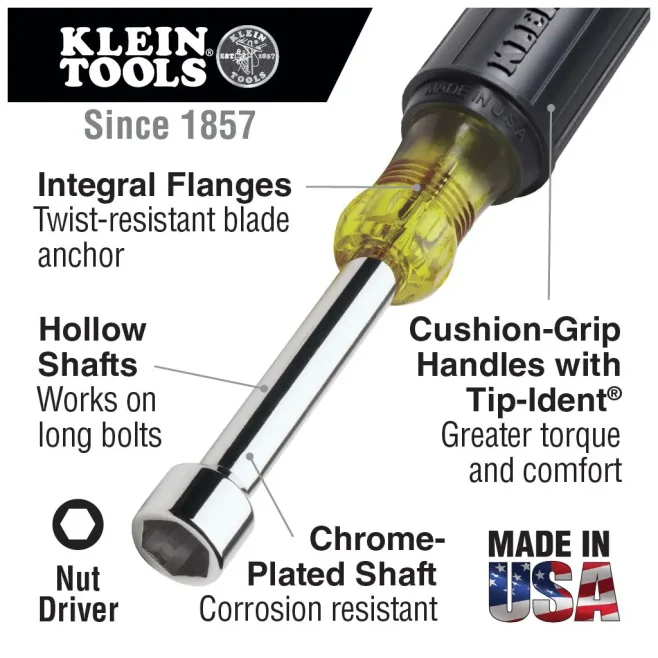 Klein 7-Piece Cushion Grip Nutdriver Set - Image 2