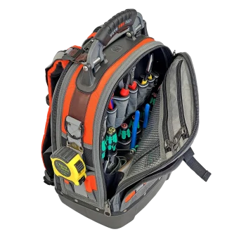 Essential Wind Tech Tool Kit in VETO Tech Pac Hi-Viz Orange Backpack