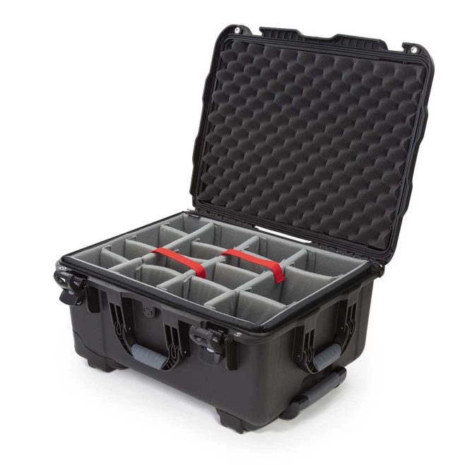 Nanuk 950 Wheeled Black Case with Padded Dividers 20x15x10