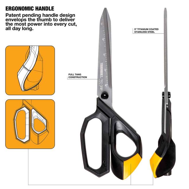 ToughBuilt 11" Pro Grip Shears - Image 3