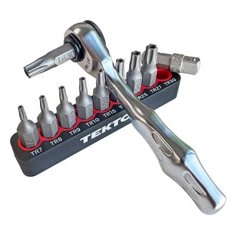 Tamper Proof TORX® Bits Set with Wera Mini 1/4" Ratchet Handle
