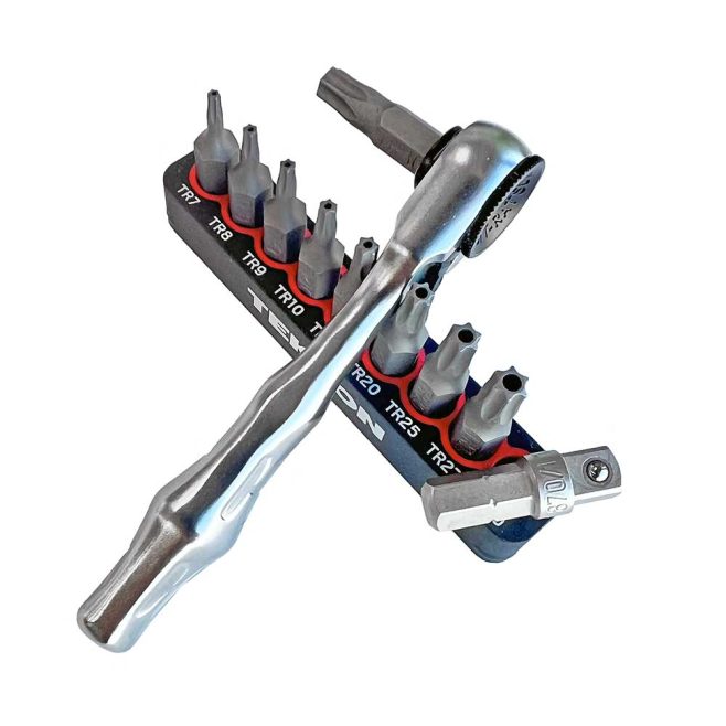 Tamper Proof TORX® Bits Set with Wera Mini 1/4" Ratchet Handle