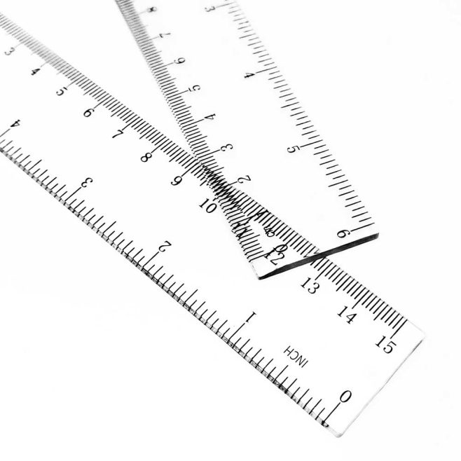 6" Inch/Metric Plastic Ruler - Image 2
