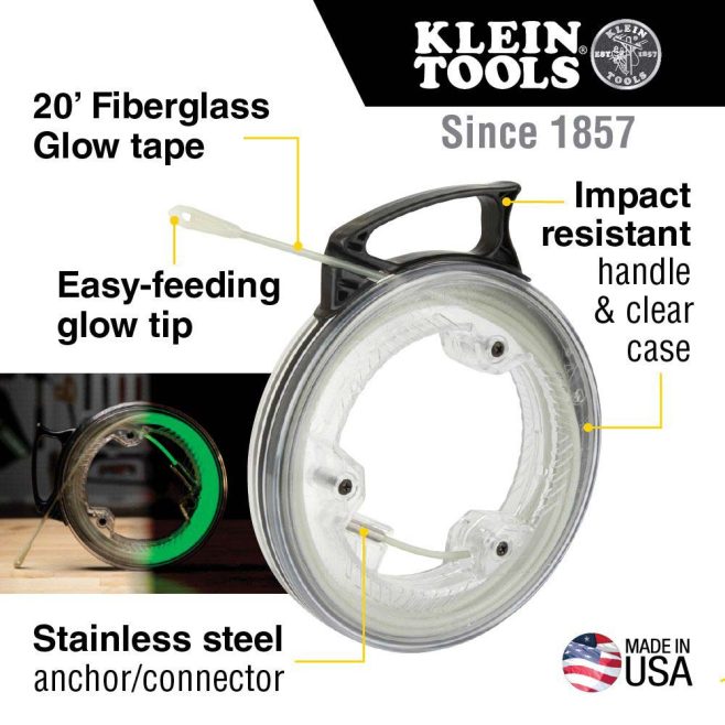 Klein 20' Glow-in-the-Dark Fish Tape - Image 3