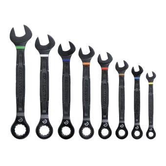 Klein Ratcheting Box Wrench Set 5/16-3/4