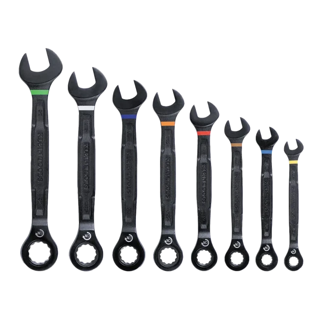 Klein Ratcheting Box Wrench Set 5/16-3/4