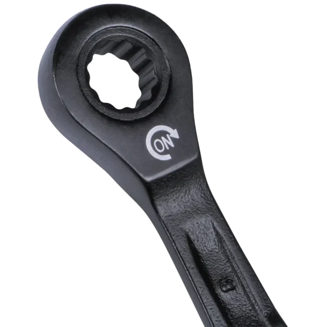 Klein 8pc Metric Ratcheting Wrench Set 8mm-19mm