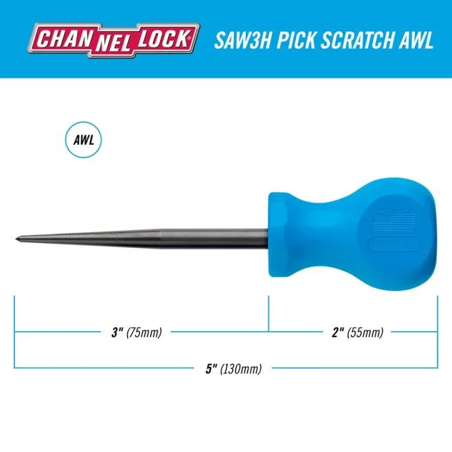 Channellock Stubby 3" Scratch Awl
