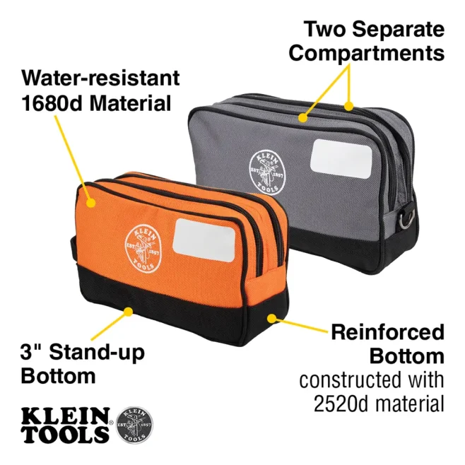 Klein Double Zip Canvas Tool Bag Set