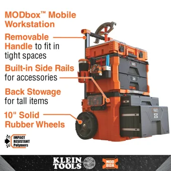 Klein MODbox™ Two Drawer Rolling Tool Box
