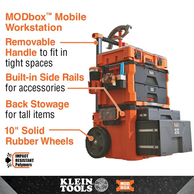Klein MODbox™ Two Drawer Rolling Tool Box