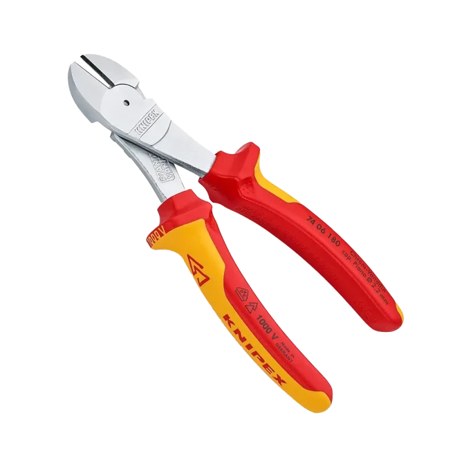 Knipex 7" 1000V Insulated Semi Flush Side Cutter