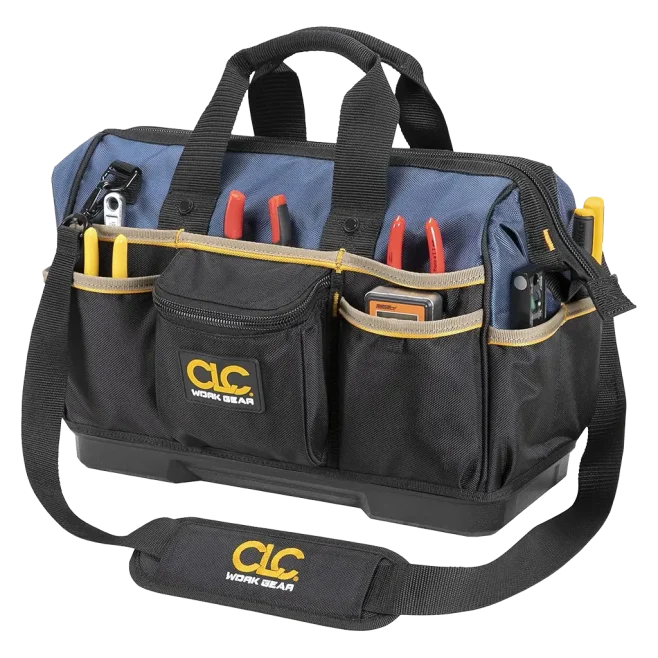 CLC 16" Molded Base Bigmouth Tote Tool Bag