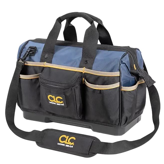 CLC 16" Molded Base Bigmouth Tote Tool Bag