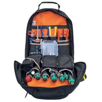 Field Engineers Tool Kit in Klein Backpack Tool Case