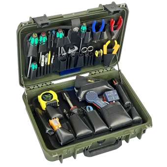 Basic Network/LAN Tool Kit in 5" Lifetime Warranty Olive Drab Tool Case