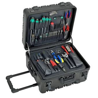 On-Site Field Service Tool Kit in SWLB 9" Wheeled TSA Black Tool Case