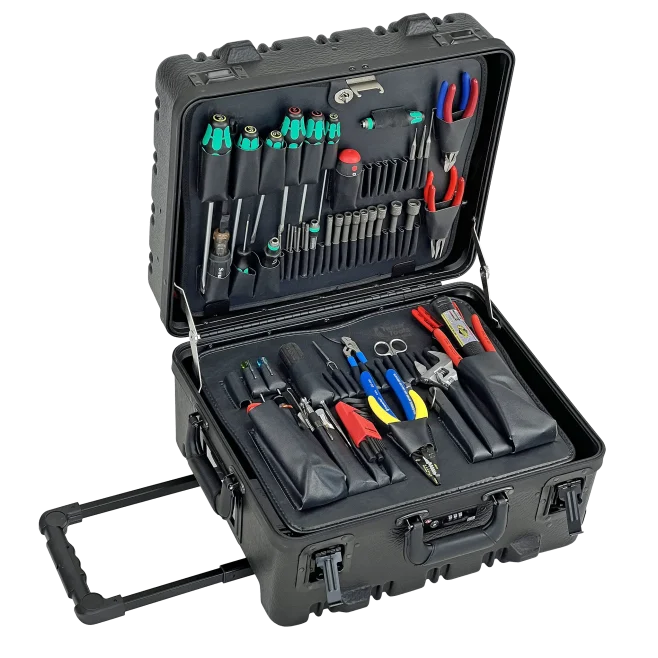 On-Site Field Service Tool Kit in SWLB 9" Wheeled TSA Black Tool Case