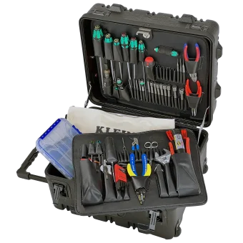 On-Site Field Service Tool Kit in SWLB 9" Wheeled TSA Black Tool Case