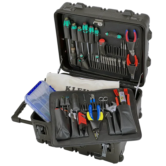 On-Site Field Service Tool Kit in SWLB 9" Wheeled TSA Black Tool Case