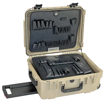8" Lifetime Warranty Wheeled Desert Tan Tool Case