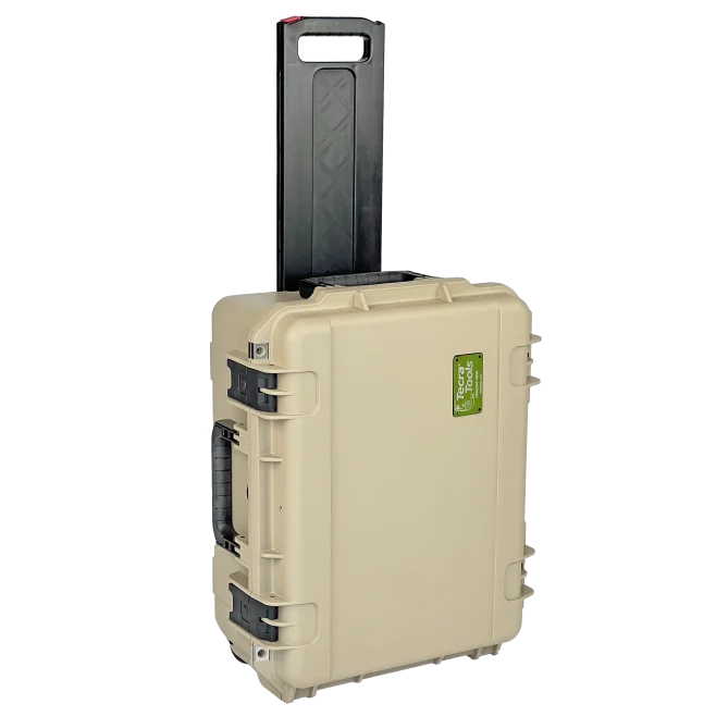8" Lifetime Warranty Wheeled Desert Tan Tool Case