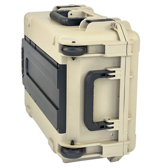 8" Lifetime Warranty Wheeled Desert Tan Tool Case