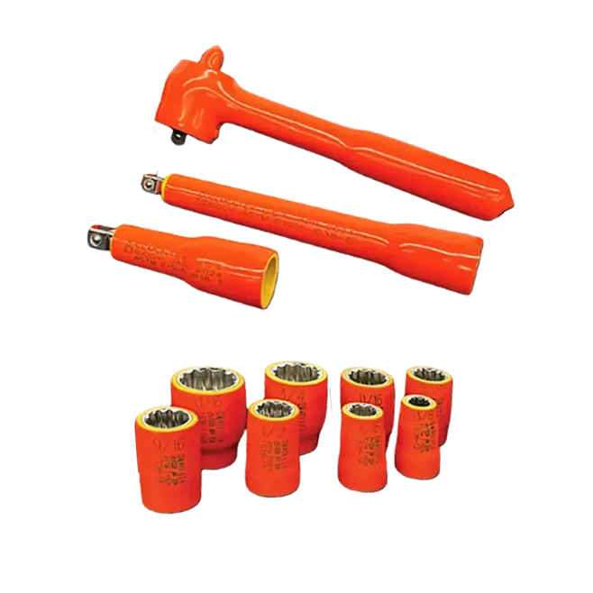 Cementex 1000 Volt Insulated 3/8 Inch Socket Set