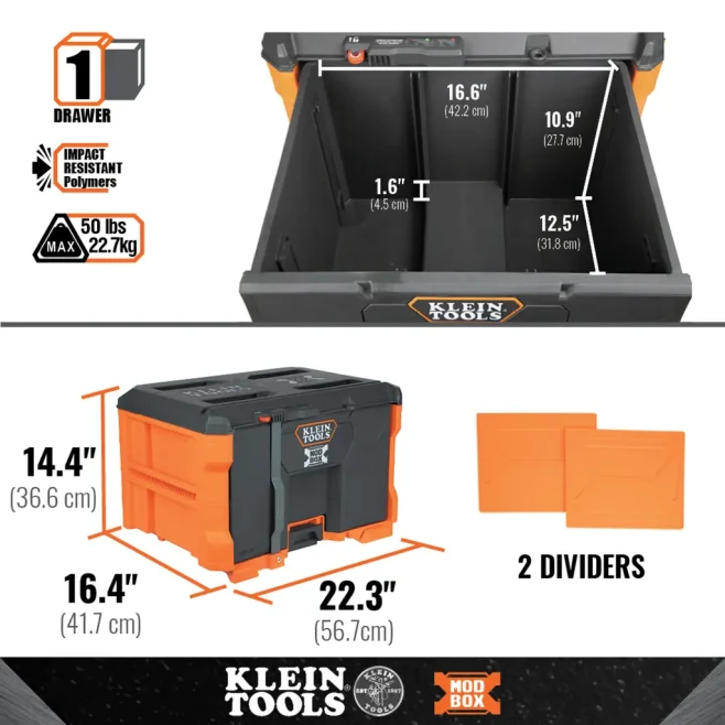 Klein MODbox Single Drawer Toolbox - Image 3