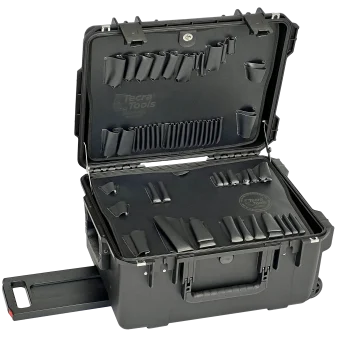 11" PWLL Lifetime Warranty Wheeled Black Tool Case