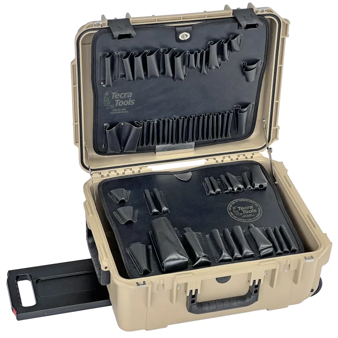8" PWLT Lifetime Warranty Wheeled Desert Tan Tool Case