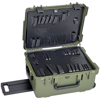 11" PWOD Lifetime Warranty Wheeled Olive Drab Tool Case