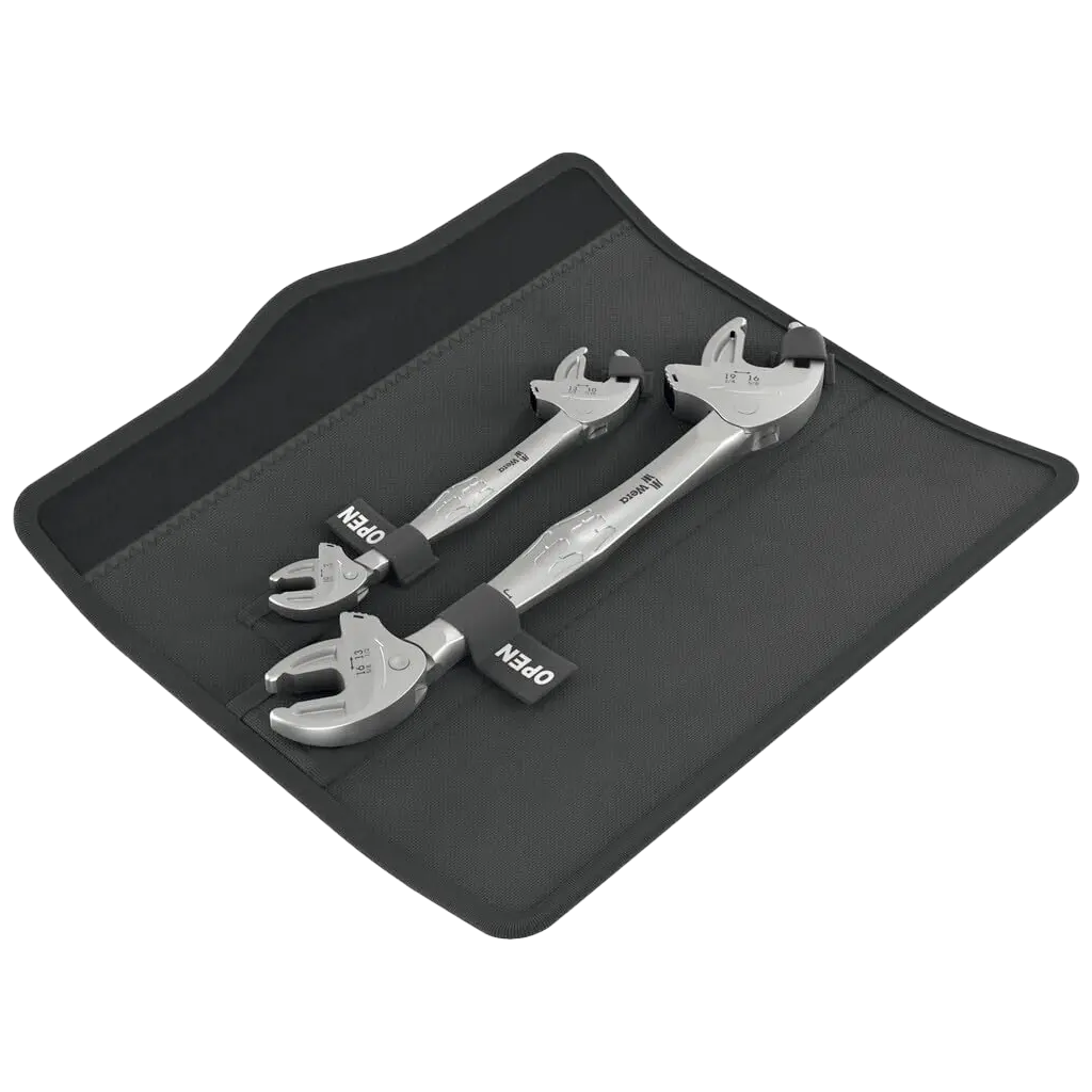 Wera Joker Self Adjusting Double End Spanner Wrench Set in nylon pouch