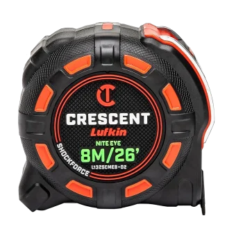 Shockforce Nite Eye Inch/Metric 26ft/8m Tape Measure