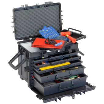 AI / Data Center Complete Maintenance Tool Kit in Stahlwille Tool Trolley 5 Drawer Black Wheeled Case featuring lifetime warranty hand tools from Wera, Wiha, Klein, Knipex, Paladin, Channellock and more