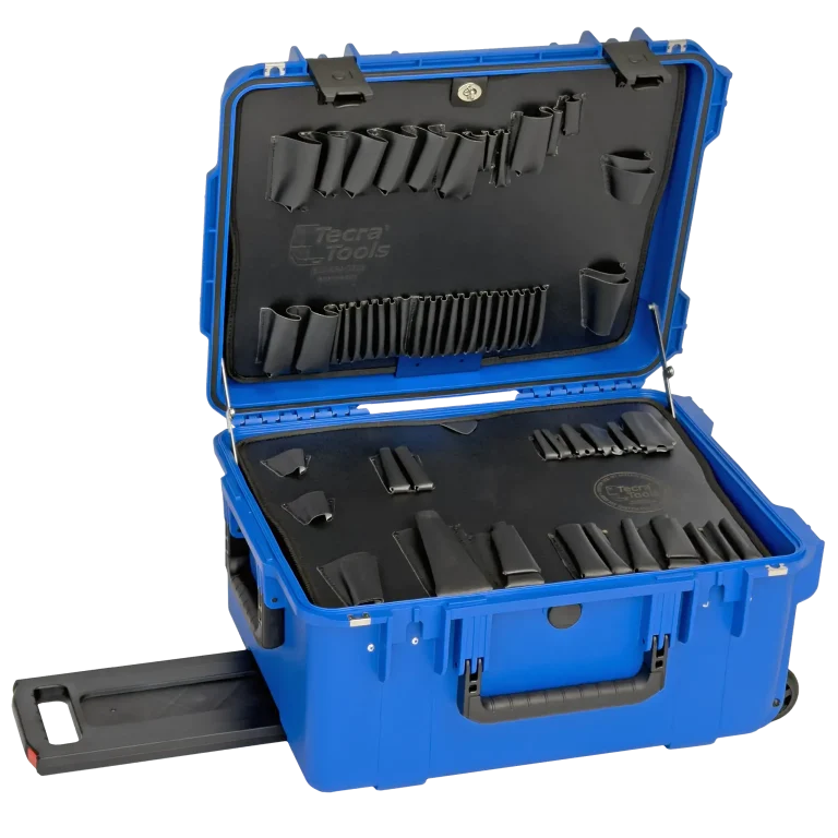 PWBE 11 Inch Lifetime Warranty Wheeled Blue Tool Case