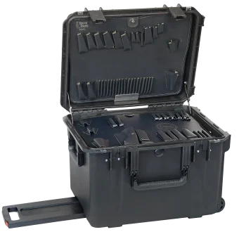 PWXL 14" Lifetime Warranty Wheeled Black Tool Case